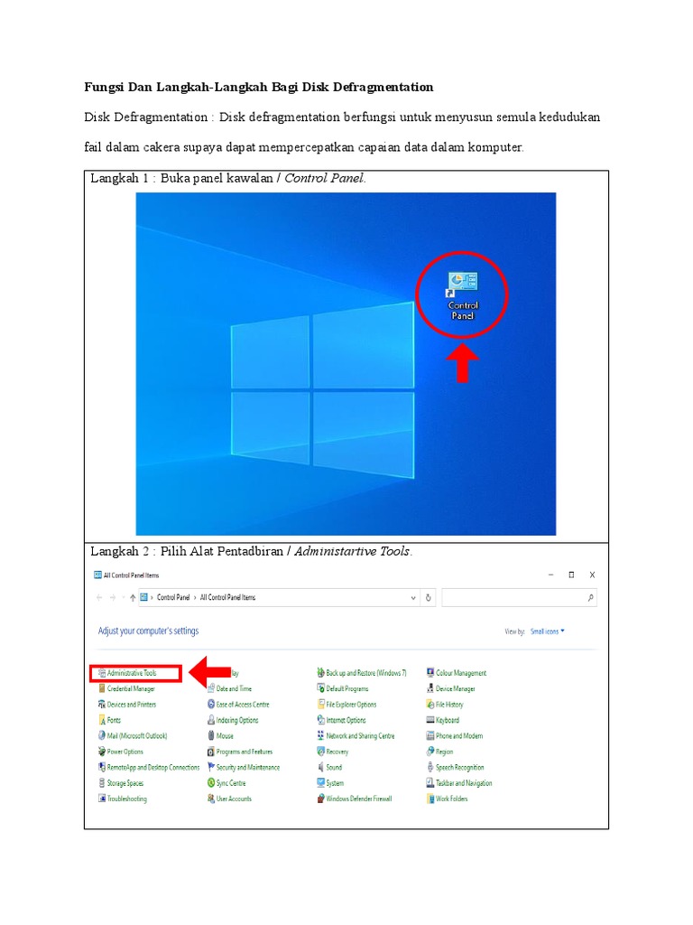 Fungsi dan langkah langkah bagi disk defragmentation pdf