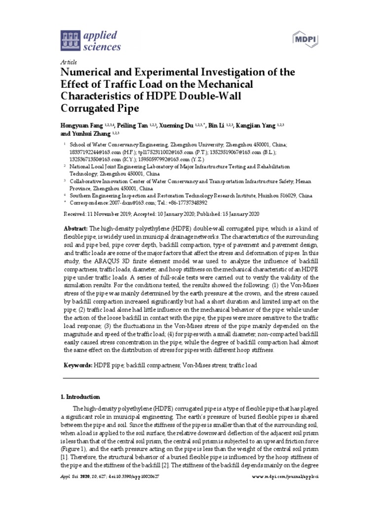 Numerical and Experimental Investigation of The Ef | PDF