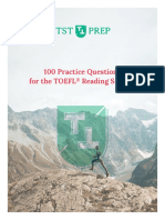 TST Prep - 100 TOEFL Reading Practice Questions