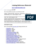 SAP BAPI Training Material PDF