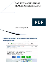 Trend Dan Isu Komunikasi Dalam Pelayanan Kesehatan