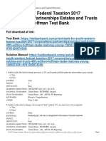 South-Western Federal Taxation 2017 Corporations Partnerships Estates and Trusts 40th Edition Hoffman Test Bank 1