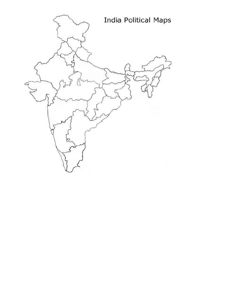 India Political Map PDF