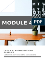 Mod 4 Administrative