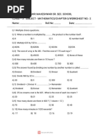 Grade 5 Mathematics Fractions Worksheet | PDF | Mathematics | Numbers