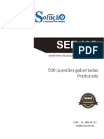 QUESTÕES GABARITADAS - SEE-MG - EDITORA SOLUÇÃO