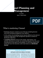 Lecture 1 Channel Planning and Management