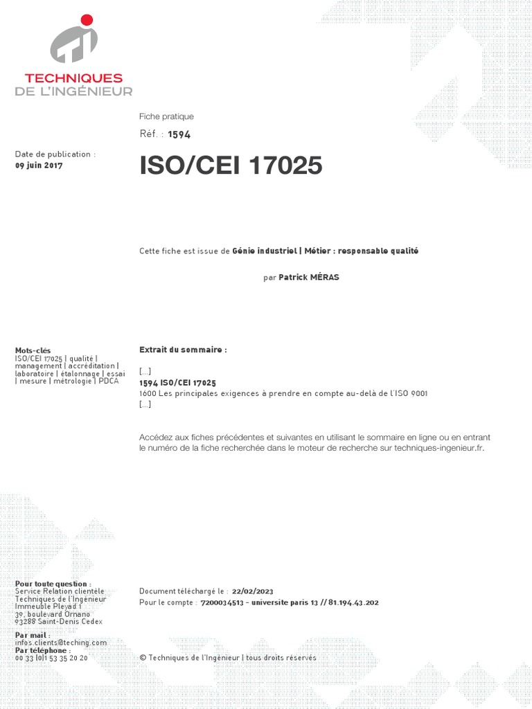 ISO 17025 | PDF