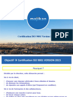 Présentation ISO 9001 VERSION 2015