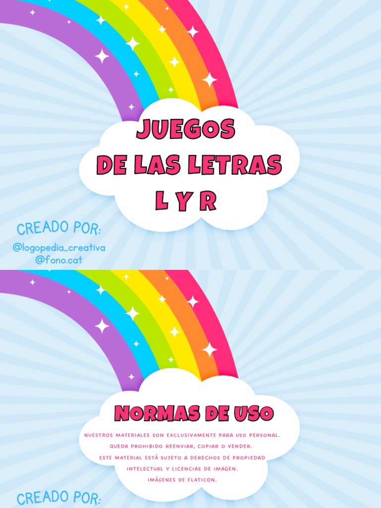 Juegos de Letras: L y R para Aprender | PDF