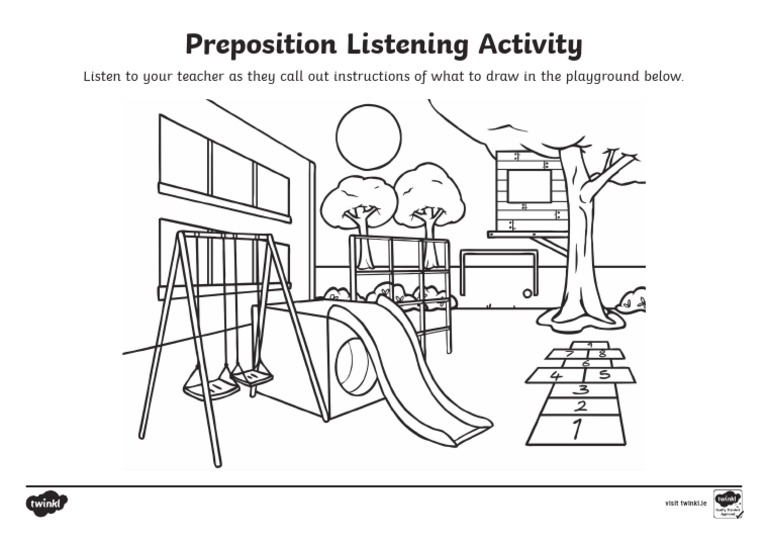 Preposition Listening Activity Pdf