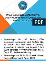 Bahan Rakerda - Tata Kelola Kelembagaan Dan Program Kerja Sekretariat