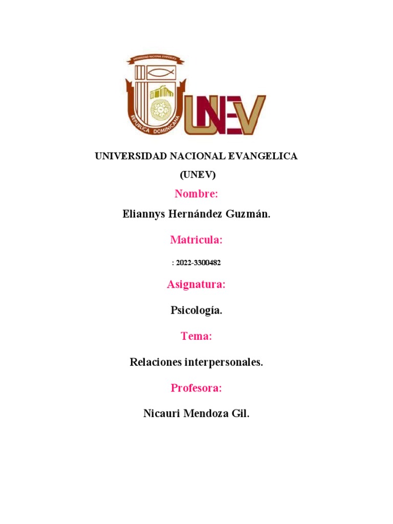 Importancia de las Relaciones Interpersonales | PDF