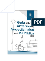 Guía sobre Criterios de Accesibilidad en la Vía Pública