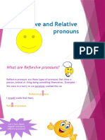 English Reflexive and Relative Pronouns