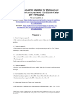 Statistics For Management and Economics Abbreviated 10th Edition Gerald Keller Solutions Manual 1