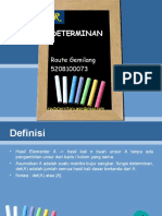 Persentasi Determinan