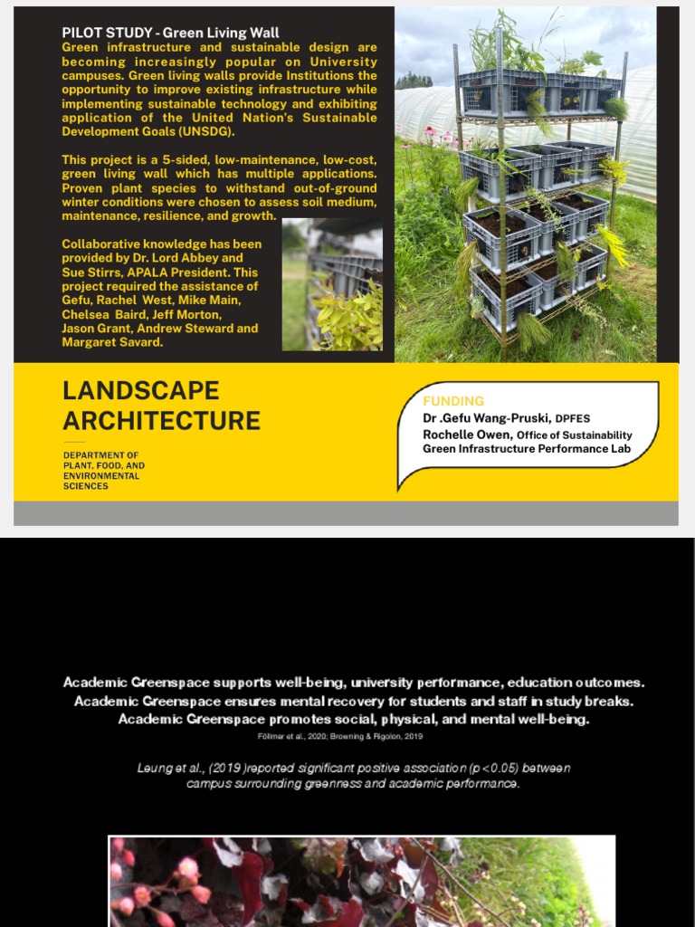 Image showcasing Living Green Wall - Pilot Project - PFES | PDF