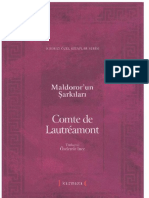 Comte de Lautreamont - Maldoror'Un Sarkıları