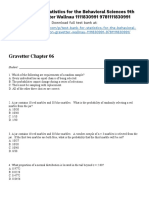 Statistics For The Behavioral Sciences 9th Edition Gravetter Test Bank 1