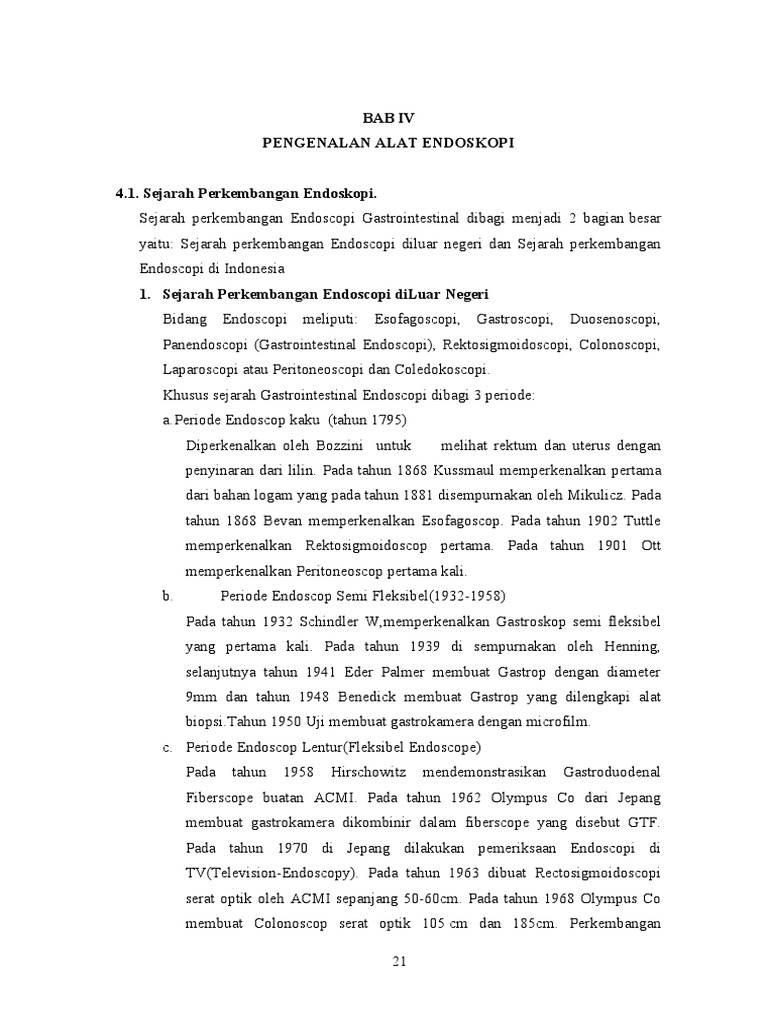 Bab Iv Pengenalan Alat Endoskopi PDF