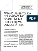 Financiamento da educação no Brasil numa perspectiva democrática.