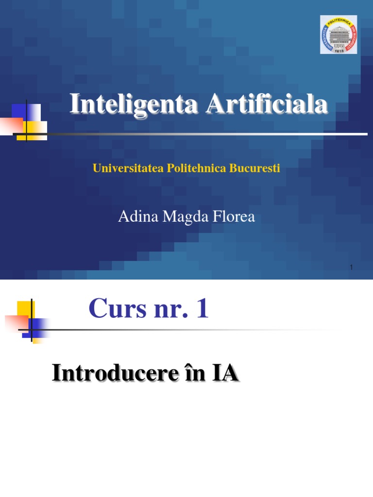 IA Lect 1 Intro AI | PDF