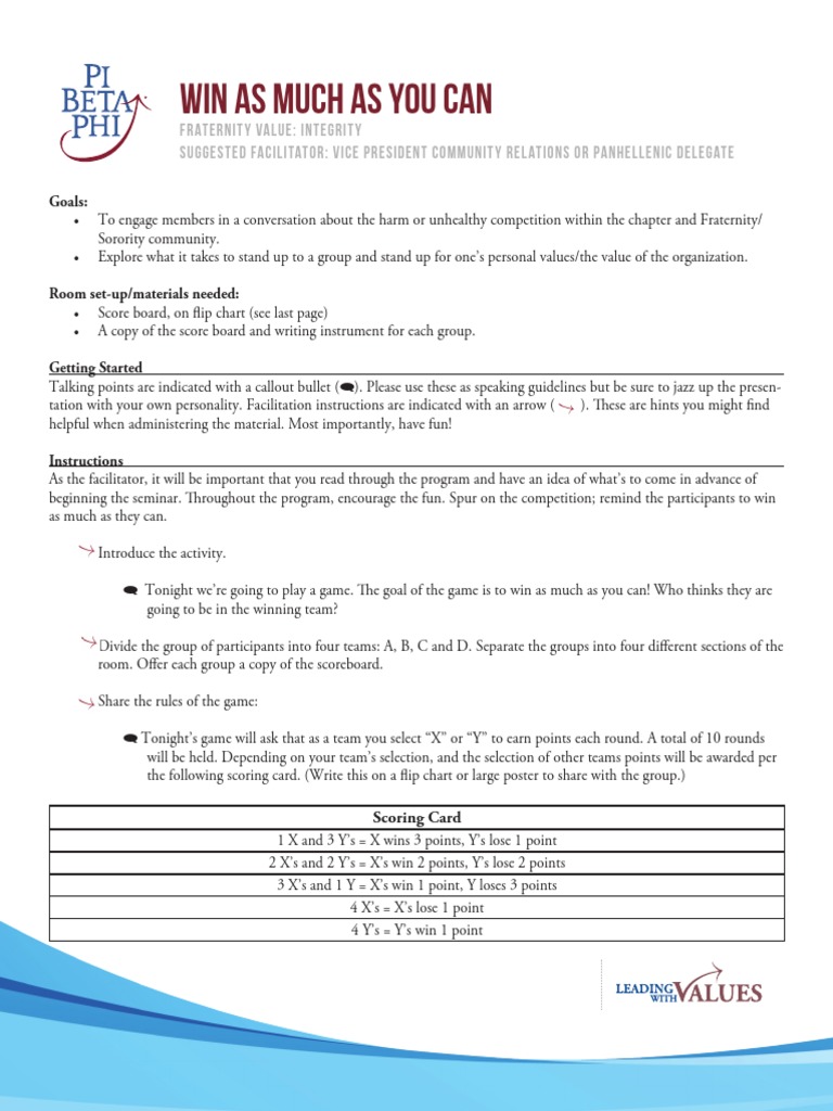 Win As Much As You Can Pdf Fraternities And Sororities Communication