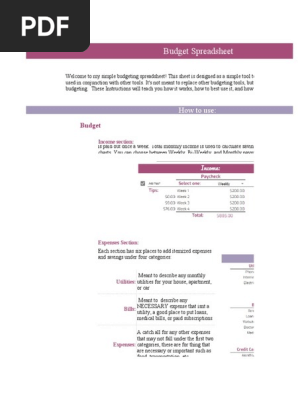 Budget Guide