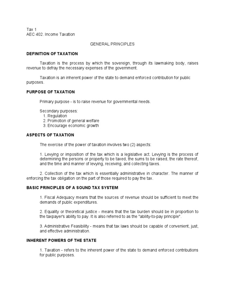 Tax 1 PDF Cost Of Living Taxes