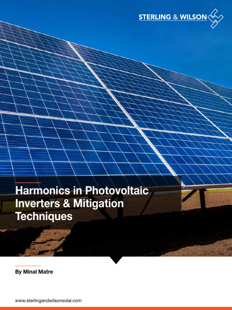 Harmonics In Photovoltaic Inverters Mitigation Techniques Pdf