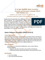 Pmkvy Guidelines Junior Software Developer