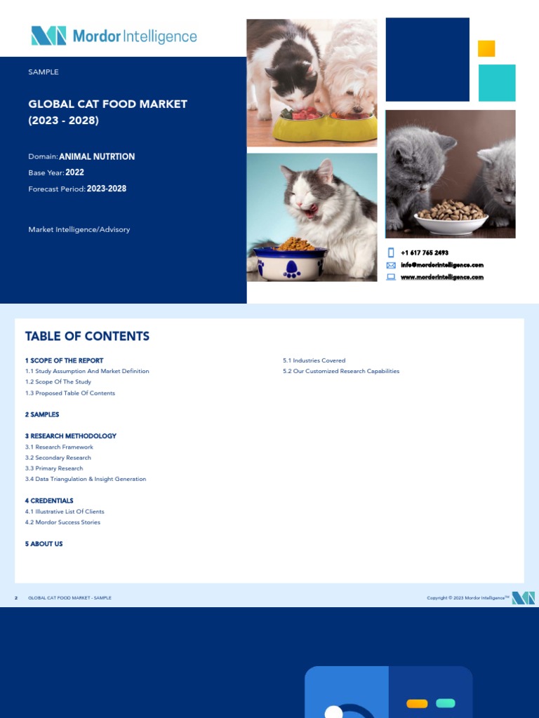 Sample Global Cat Food Market (2023 2028) Mordor Intelligence1676364362388 PDF