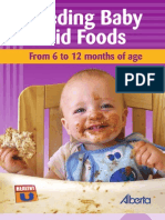 Feeeding Baby Solid Foods From 6 to 12 Months of Age - 2008
