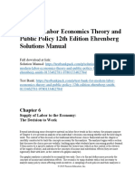 Modern Labor Economics Theory and Public Policy 12th Edition Ehrenberg Solutions Manual Download