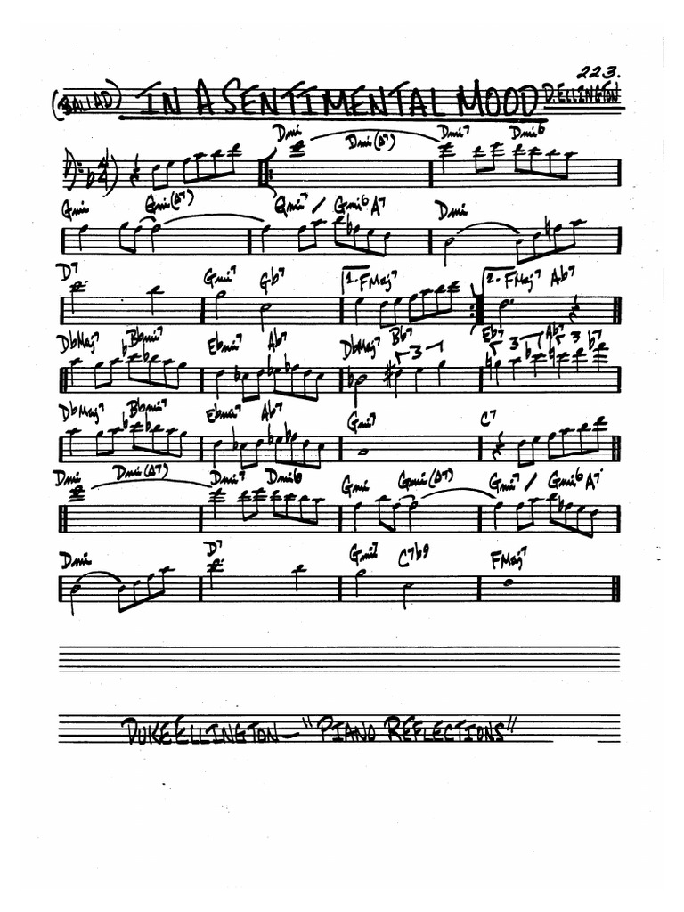 In A Sentimental Mood | PDF