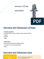 Operation and Maintenance of Pumps