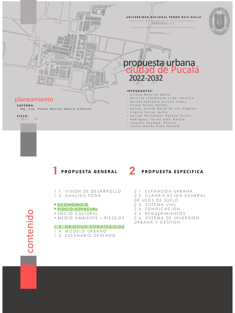 Propuesta Urbana para Pucalá 2021-2032 | PDF | Agricultura | Turismo