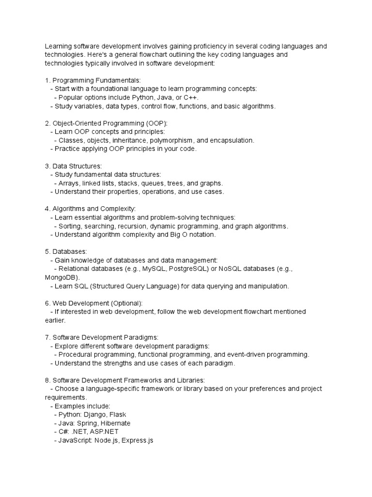 Software Development Flowchart | PDF