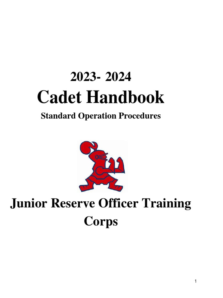 JROTC Cadet Handbook 2023-2024 | PDF | Sergeant | Staff Sergeant