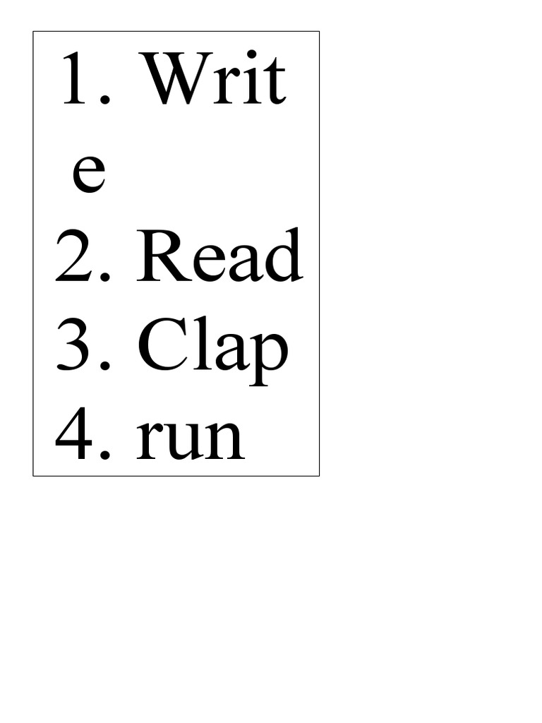 Action Words (Fingerspelling) PDF