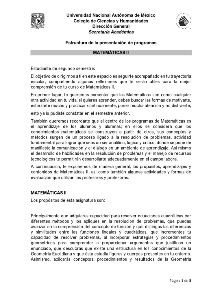 Estructura Mate II PDF Geometría Matemáticas