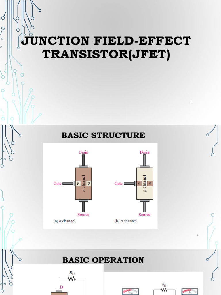2E Junction Field Effect Transistor PDF