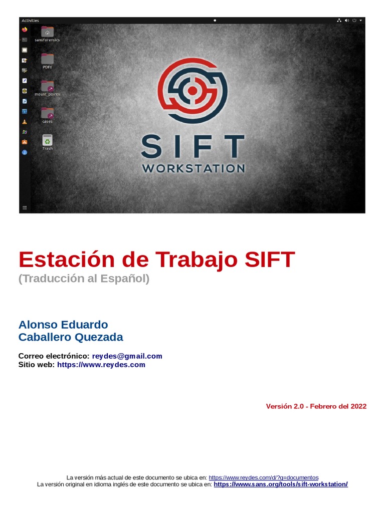 Estación de Trabajo SIFT en Español | PDF | Microsoft Windows | Informática