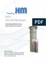 SHZV On-Load Tap-Changer: Operating Instructions
