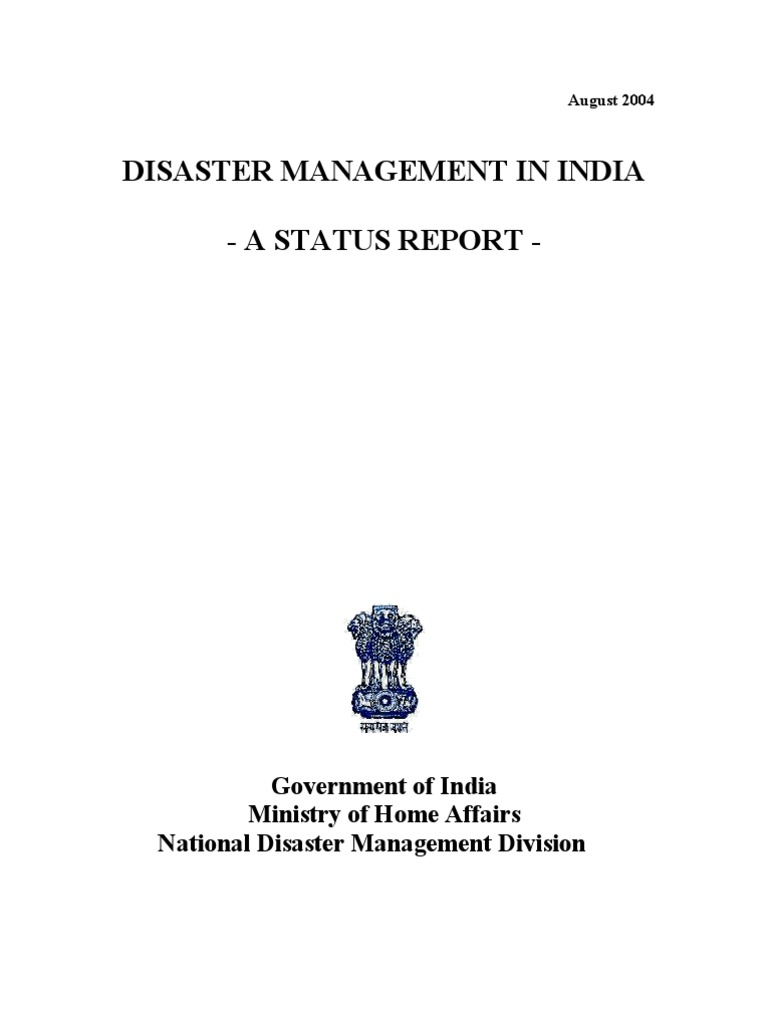 DM Statu Report | PDF | Emergency Management | Risk Management