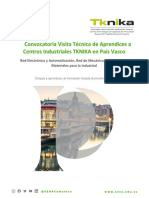 Convocatoria TKNIKA Industrial 