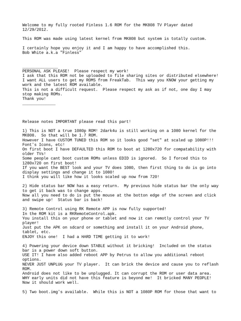 Readme First | PDF