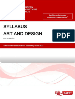 CAPE Art and Design Syllabus With Specimen Papers