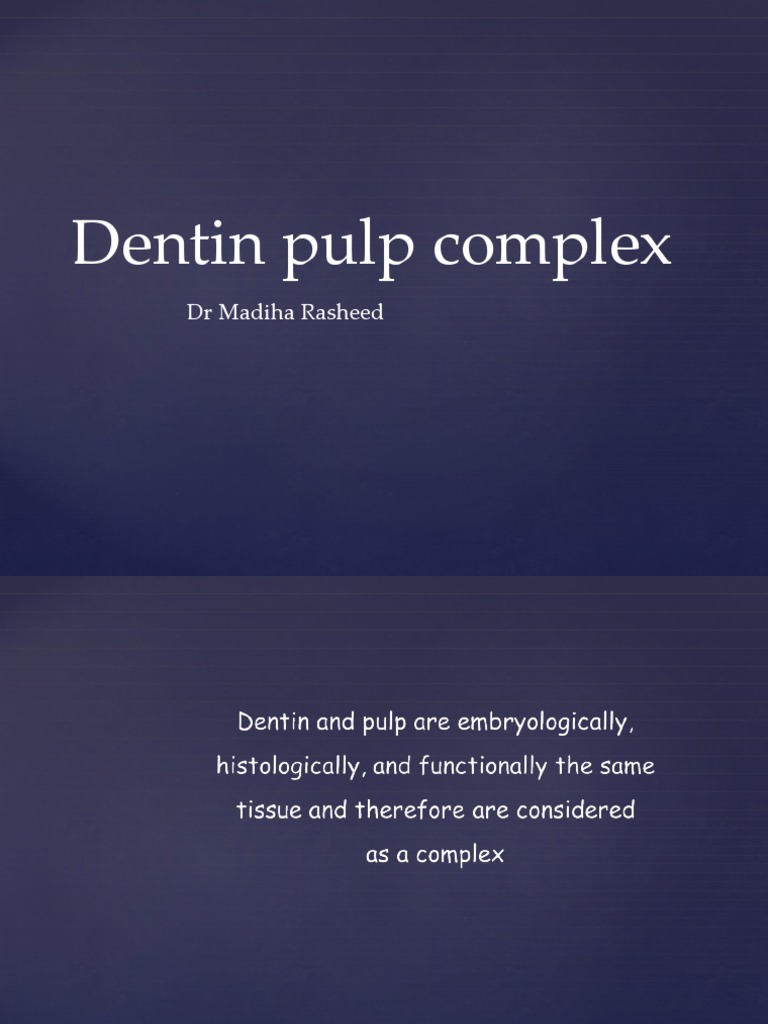 DENTIN PULP COMPLEX Final PDF Dentin Animal Anatomy